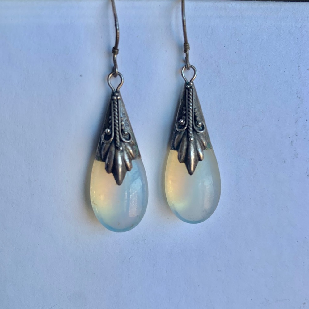 Vintage moonstone earrings